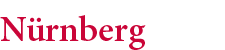 Schriftzug Nürnberg mit Serifen